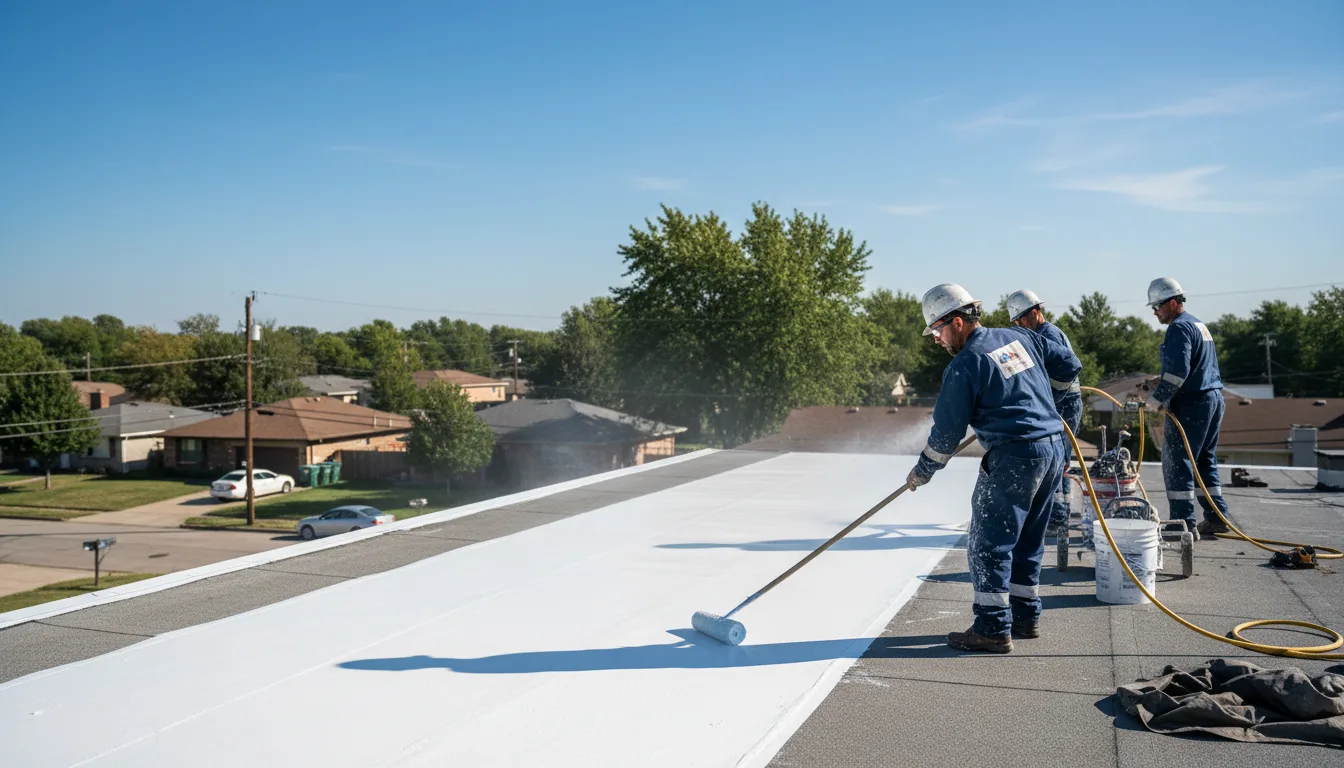 Commercial roof coating in Armada, MI near me